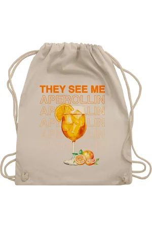 Shirtracer Turnbeutel They see me Aperollin, Aperol Spritz, Holy Aperoli, Geschenk Aperol, Party & Alkohol - Verkäufer: