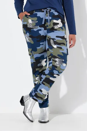 Angel of Style Jogginghose Cargo-Jogginghose Camouflage Pailletten - Verkäufer: Popken Fashion Group