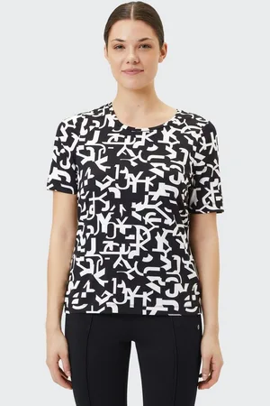 JOY SPORTSWEAR Kurzarmshirt LOTTA T-Shirt black/white print - Verkäufer: Sport Ehnert