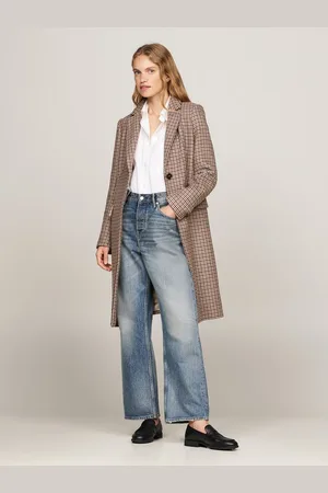 Tommy Hilfiger Kurzmantel WOOL BLEND CLASSIC CHECK COAT im Karodessin