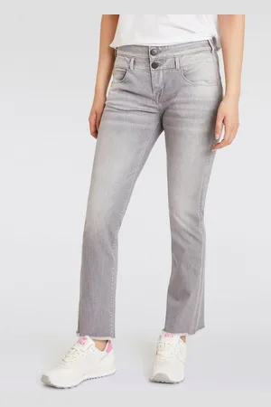 Herrlicher Bootcut-Jeans Baby Cropped Recycled Denim Grey