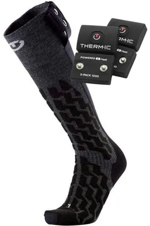 Therm-ic Strümpfe Set beheizbare Skisocken - Heat Fusion Uni + S-pack 1200 - black - Verkäufer: beim-schaeftlmaier