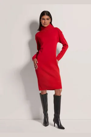 Madeleine Strickkleid Legeres Strickkleid mit weitem Rollkragen - Verkäufer: Premio Fashion GmbH