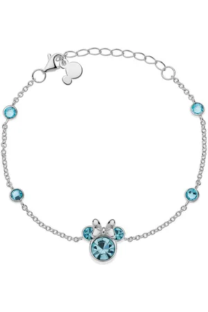 Disney Armband Kinder Armband Minnie Mouse © blaue Zirkonia Steine, blaue Farbsteine - Verkäufer: coolkids-store