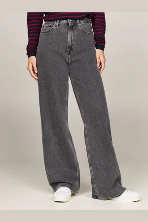 Tommy Hilfiger Weite Jeans CLAIRE - High Waist - Wide Leg mit Logo-Badge