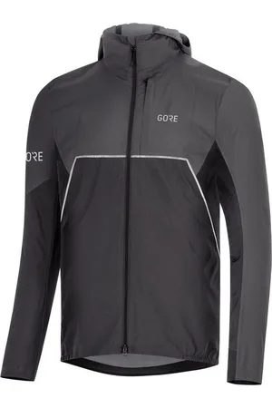 Gore Wear Laufjacke Gore Wear R7 Partial GTX Hooded Jacket Black Terra Grey - Verkäufer: Schuhdealer