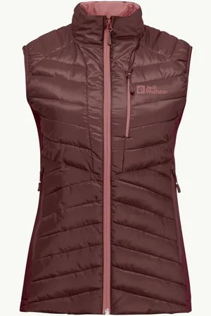 Jack Wolfskin Funktionsweste ROUTEBURN PRO INS VEST W DARK MAROON - Verkäufer: INTERSPORT Schwab
