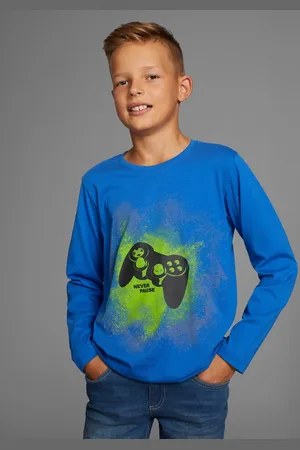 Kidsworld Langarmshirt GAMER Langarm, Basic-Passform, mit trendigem Aufdruck
