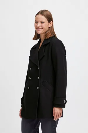 B YOUNG Wollmantel BYCALINE JACKET - schöner Mantel mit schicken Knöpfen - Verkäufer: meinemarkenmode