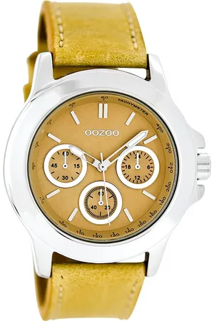 Oozoo Quarzuhr Damen Armbanduhr Timepieces Analog, (Analoguhr), Damenuhr rund, groß (ca. 40mm) Lederarmband, Casual-Style - Verkäufer: Fit4Style Silberschmuck - IMPPAC