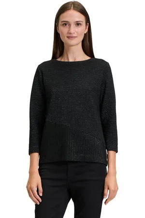 Betty & Co Sweatshirt Betty & Co Sweatpullover mit Lurexfaden Material