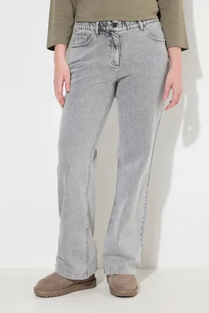 Ulla Popken Regular-fit-Jeans Jeans Mary weites Bein Komfortbund Biobaumwolle - Verkäufer: Popken Fashion Group