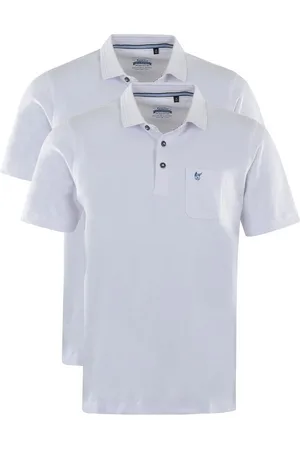 HAJO Poloshirt 2er Pack Pique (Spar-Set, 2-tlg) Poloshirt - Baumwolle - Atmungsaktiv - Gesäumter Armabschluss - Verkäufer: simply4you