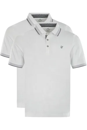 HAJO Poloshirt 2er Pack Pique (Spar-Set, 2-tlg) Poloshirt - Baumwolle - Atmungsaktiv - Strickbündchen am Armabschluss - Verkäufer: simply4you
