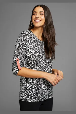 Laura Scott 3/4-Arm-Shirt mit Allover-Print