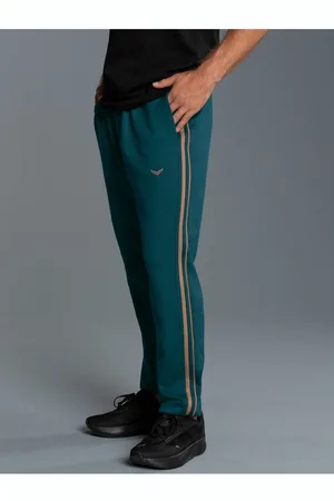 Trigema Jerseyhose Jogginghose mit kontrastfarbigen Seitenstreifen (1-tlg)