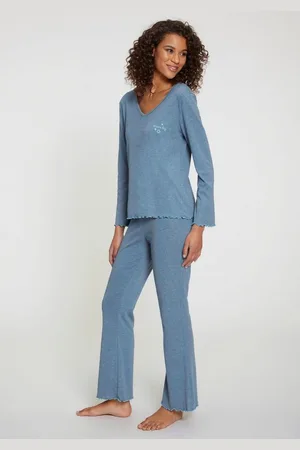 QS by s.Oliver Pyjama (Set, 2 tlg) mit Babylock-Abschlüssen