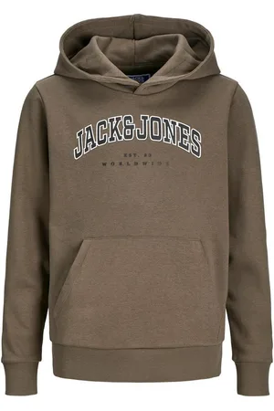 JACK & JONES Sweatshirt JJECALEB VARSITY SWEAT HOOD JNR - Verkäufer: Dorins Kindermode
