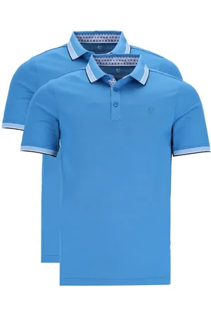 HAJO Poloshirt 2er Pack Pique (Spar-Set, 2-tlg) Poloshirt - Baumwolle - Atmungsaktiv - Strickbündchen am Armabschluss - Verkäufer: simply4you