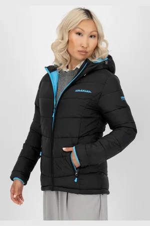 alife kickin Steppjacke AndriaAK leichte, taillierte Übergangsjacke mit breiter Steppung und Kapuze