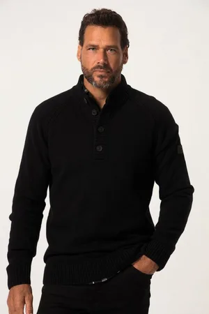 JP 1880 Rundhalspullover Troyer Feinstrick Wollanteil bis 8 XL - Verkäufer: Popken Fashion Group