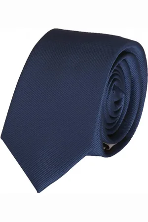Fabio Farini Krawatte elegante Dunkelblaue Herren Schlips - Krawatten in 6cm (ohne Box, Unifarben) Schmal (6cm), Dunkelblau - Old Navy - Verkäufer: