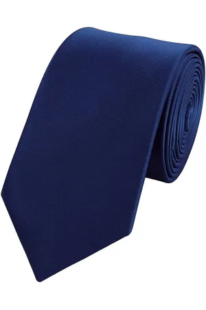 Fabio Farini Krawatte elegante Dunkelblaue Herren Schlips - Krawatten in 6cm (ohne Box, Unifarben) Schmal (6cm), Dunkelblau - Moon Indigo - Verkäufer: