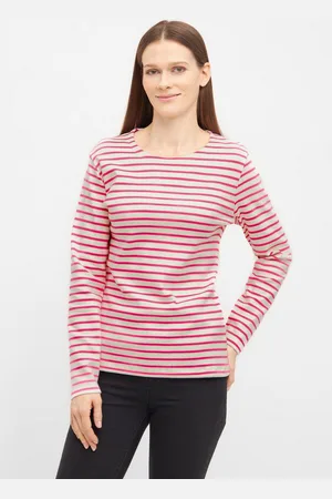 Derbe Langarmshirt Interstriped French terry, gestreift, hochwertiger Stick