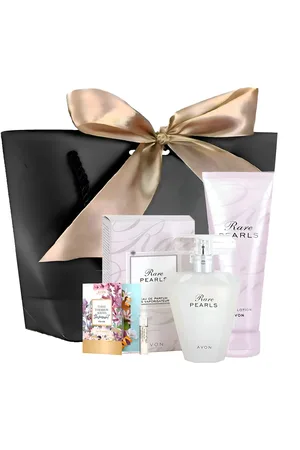 Avon Eau de Parfum Rare Pearls Spray 50ml Body Lotion 125ml Noten Magnolie Rosenholz, 4-tlg., Damenduft Parfüm Set Frauen Duft, Langanhaltend Geschenkset - Verkäufer: Cultzen