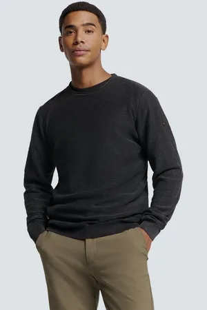 No Excess Strickpullover Pullover Crewneck Garment Dyed + St - Verkäufer: Baltz -Wir leben Mode