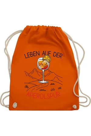 Shirtracer Turnbeutel Leben auf der Aperolspur, Aperolaf, Aperol Geschenk, Party & Alkohol - Verkäufer: