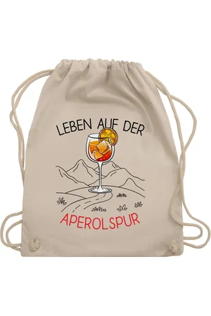 Shirtracer Turnbeutel Leben auf der Aperolspur, Aperolaf, Aperol Geschenk, Party & Alkohol - Verkäufer: