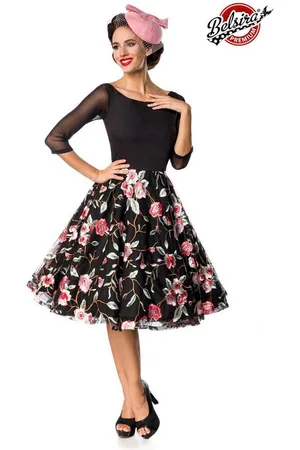 Belsira Trachtenkleid - Premium besticktes Vintage-Swingkleid - (4XL,L,M,S,2XL) - Verkäufer: Angela Line