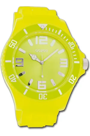 Oozoo Quarzuhr Damen Armbanduhr Timepieces, (Analoguhr), Damenuhr Silikonarmband , rundes Gehäuse, extra groß (ca. 48mm) - Verkäufer: Fit4Style Silberschmuck - IMPPAC