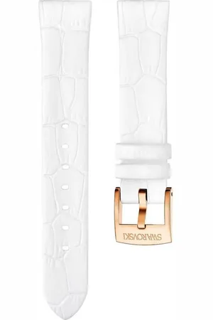 Swarovski Uhrenarmband Uhrband 5345734 Leder, weiß, roségoldfarben 18 mm - Verkäufer: Juwelier-Bacak