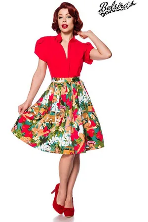 Belsira Midirock - ausgestellter Vintage Rock - (L,M,S,XL,2XL) - Verkäufer: Angela Line