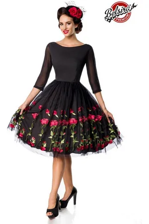 Belsira Trachtenkleid - besticktes Premium Vintage Swingkleid - (2XL,3XL,L,M,S,XL) - Verkäufer: Angela Line