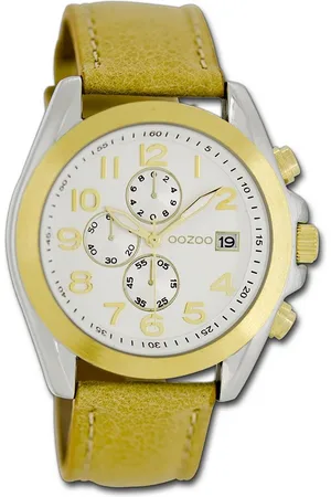 Oozoo Quarzuhr Damen Armbanduhr Timepieces, (Analoguhr), Damenuhr Lederarmband , rundes Gehäuse, groß (ca. 40mm) - Verkäufer: Fit4Style Silberschmuck - IMPPAC
