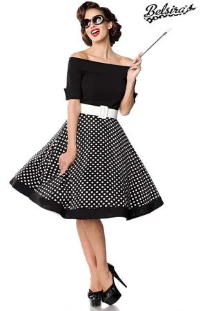 Belsira Trachtenkleid Schulterfreies Swing-Kleid - (2XL,3XL,L,M,S,XL) - Verkäufer: Angela Line