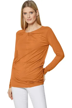 Madeleine Langarmshirt Langarm-Shirt mit Raff- und Knoten-Effekt - Verkäufer: Premio Fashion GmbH