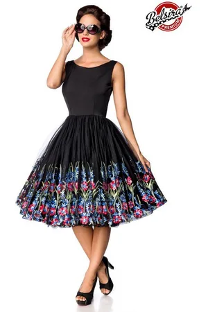 Belsira Trachtenkleid - Premium Vintage Blumenkleid - (2XL,3XL,4XL,L,M,S) - Verkäufer: Angela Line