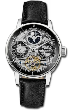 INGERSOLL 1892 Quarzuhr Herrenuhr Leder , (Analoguhr), Herrenuhr Lederarmband , rundes Gehäuse, groß (ca. 42mm) - Verkäufer: Fit4Style Silberschmuck - IMPPAC