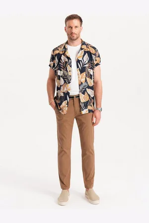 Ombre Clothing Chinohose Chinohose mit Gürtelähnliche dekorative Paspel. - Verkäufer: