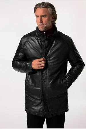 Boston Park Lederjacke Lederjacke Leder Stehkragen bis 80/82 - Verkäufer: Popken Fashion Group