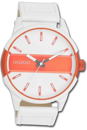 Oozoo Quarzuhr Herren Armbanduhr Timepieces, (Analoguhr), Herrenuhr Lederarmband , rundes Gehäuse, extra groß (ca. 48mm) - Verkäufer: Fit4Style Silberschmuck - IMPPAC