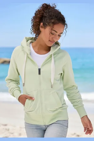 ELBSAND Kapuzensweatjacke Kelda mit Logo-Stickerei an der Kapuze, Basic