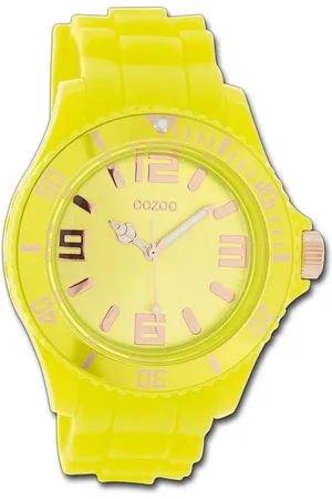 Oozoo Quarzuhr Damen Armbanduhr Timepieces, (Analoguhr), Damenuhr Silikonarmband , rundes Gehäuse, groß (ca. 43mm) - Verkäufer: Fit4Style Silberschmuck - IMPPAC