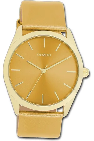 Oozoo Quarzuhr Damen Armbanduhr Timepieces, (Analoguhr), Damenuhr Lederarmband , rundes Gehäuse, groß (ca. 40mm) - Verkäufer: Fit4Style Silberschmuck - IMPPAC