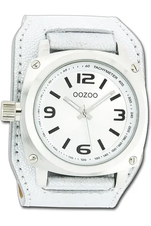 Oozoo Quarzuhr Herren Armbanduhr Timepieces, (Analoguhr), Herrenuhr Lederarmband , rundes Gehäuse, groß (ca. 40mm) - Verkäufer: Fit4Style Silberschmuck - IMPPAC