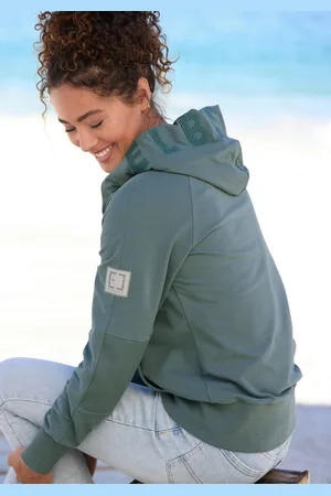 ELBSAND Kapuzensweatjacke Kelda mit Logo-Stickerei an der Kapuze, Basic